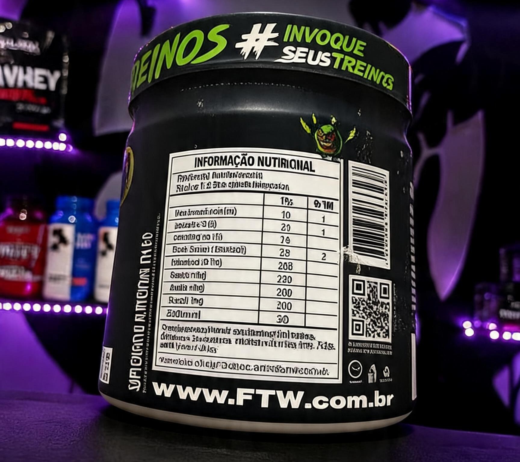 Pré-Treino Diabo Verde 150g - verso